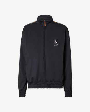 Reflective Print Logo Track Top | Men Hoodie Black | GCDS Spring/Summer 2023